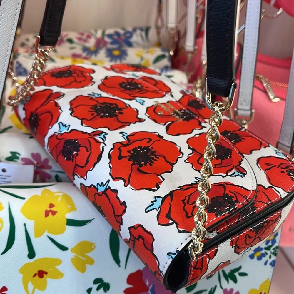 Kate Spade Kristi Poppy Printed Flap Crossbody
Cream Multi
NWT - Picture 6 of 16